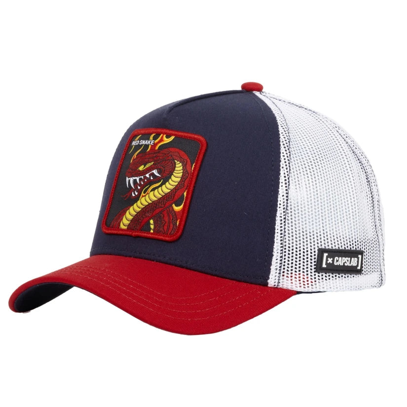 Gorra CAPSLAB Afortunado Serpiente Roja