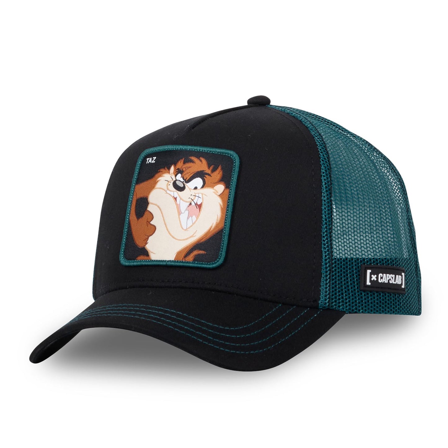 Gorra Capslab Taz negra con verde