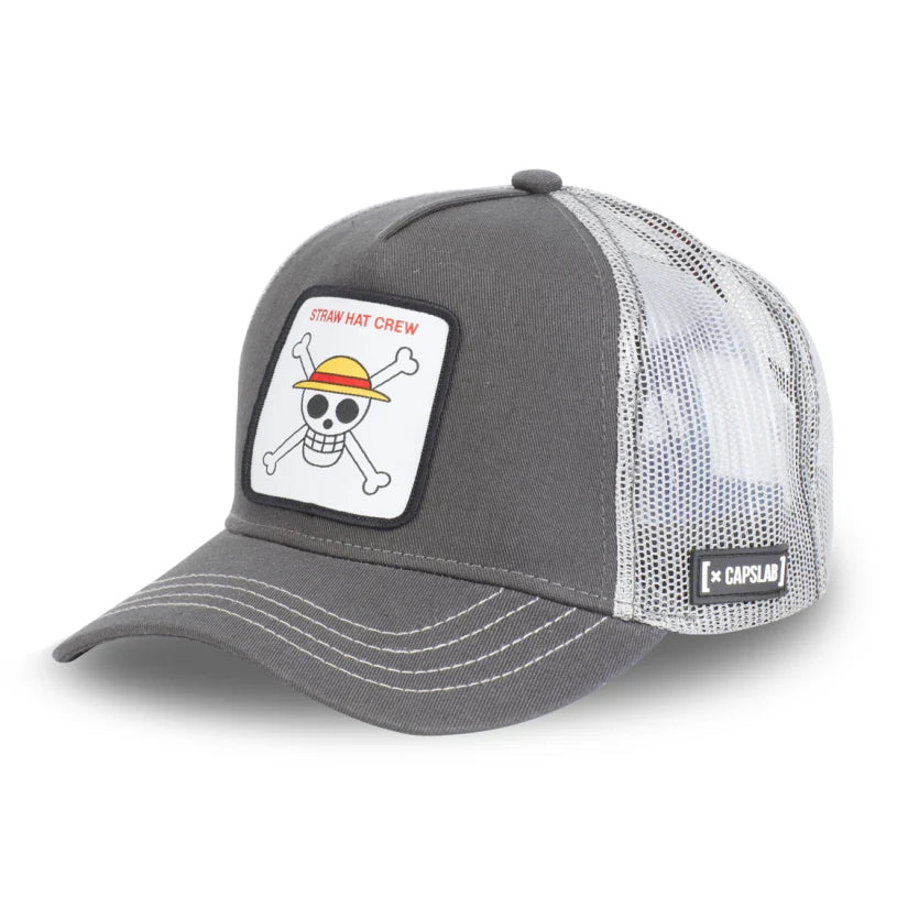 Gorra CAPSLAB One Piece Skull Sombreros de Paja Gris
