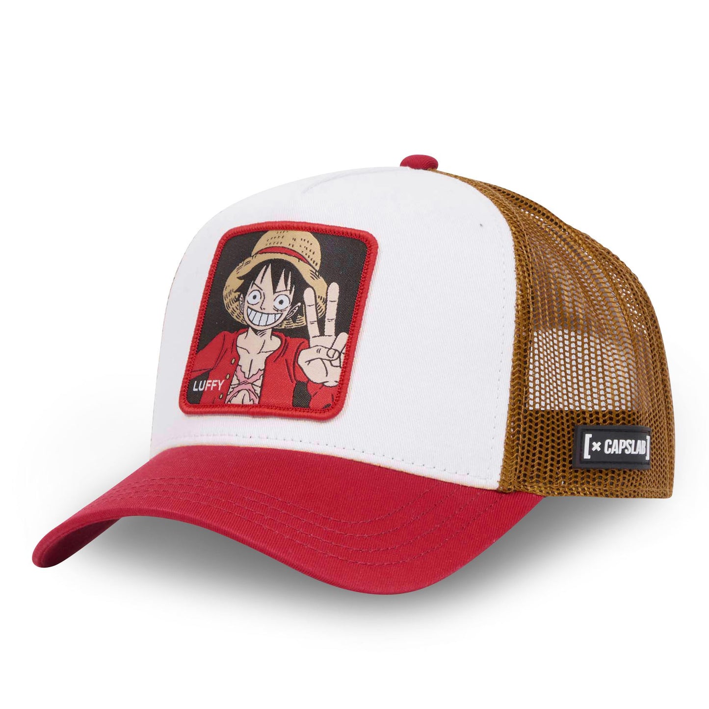 Gorra Blanca CAPSLAB One Piece Luffy Sombreros de Paja
