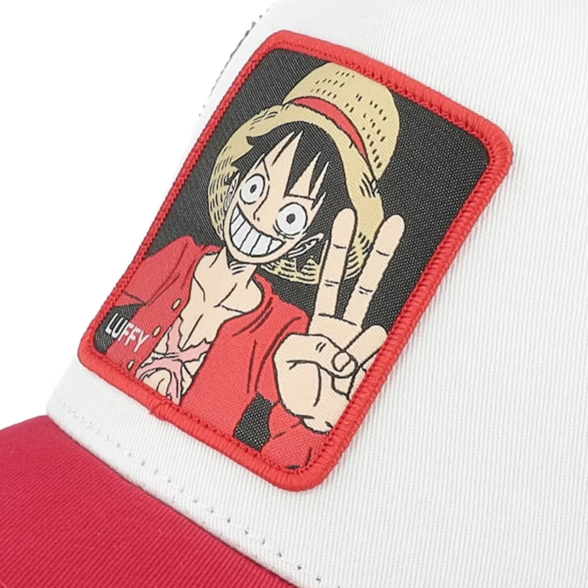Gorra Blanca CAPSLAB One Piece Luffy Sombreros de Paja
