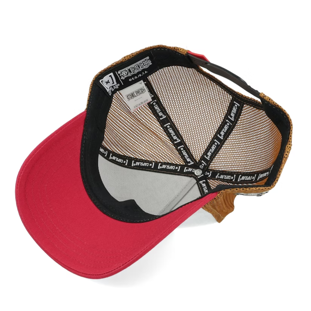 Gorra Blanca CAPSLAB One Piece Luffy Sombreros de Paja