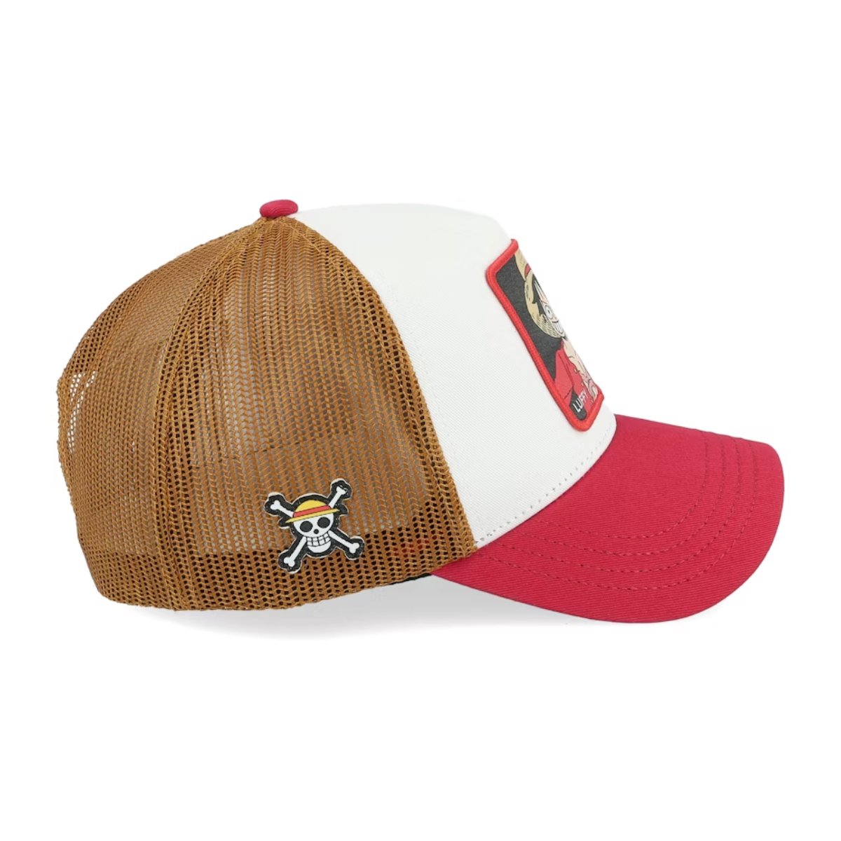 Gorra Blanca CAPSLAB One Piece Luffy Sombreros de Paja
