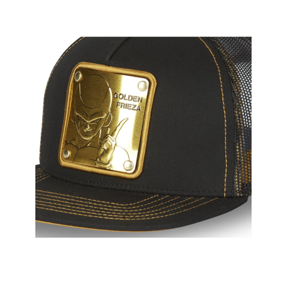 Gorra CAPSLAB Dragon Ball menta Freezer Dorado Visera Plana