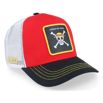 Gorra CAPSLAB Luffy de One Piece Roja