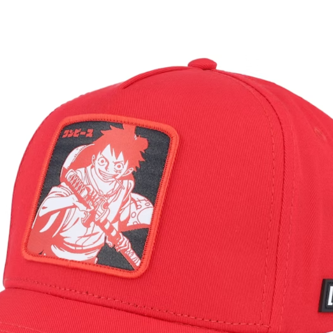 Gorra CAPSLAB Luffy de One Piece Rojo