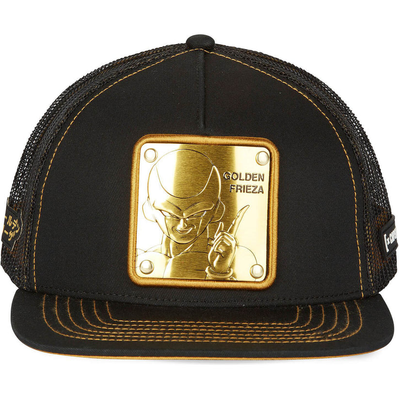 Gorra CAPSLAB Dragon Ball menta Freezer Dorado Visera Plana