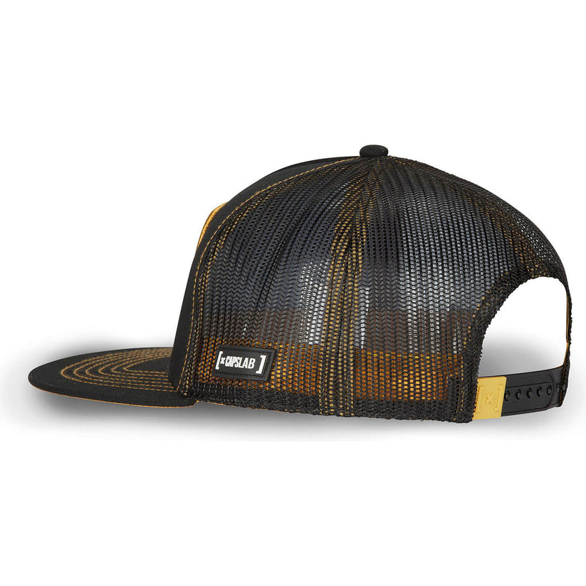 Gorra CAPSLAB Dragon Ball menta Freezer Dorado Visera Plana