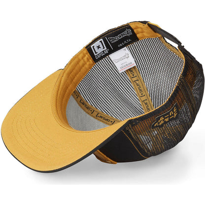 Gorra CAPSLAB Dragon Ball menta Freezer Dorado Visera Plana
