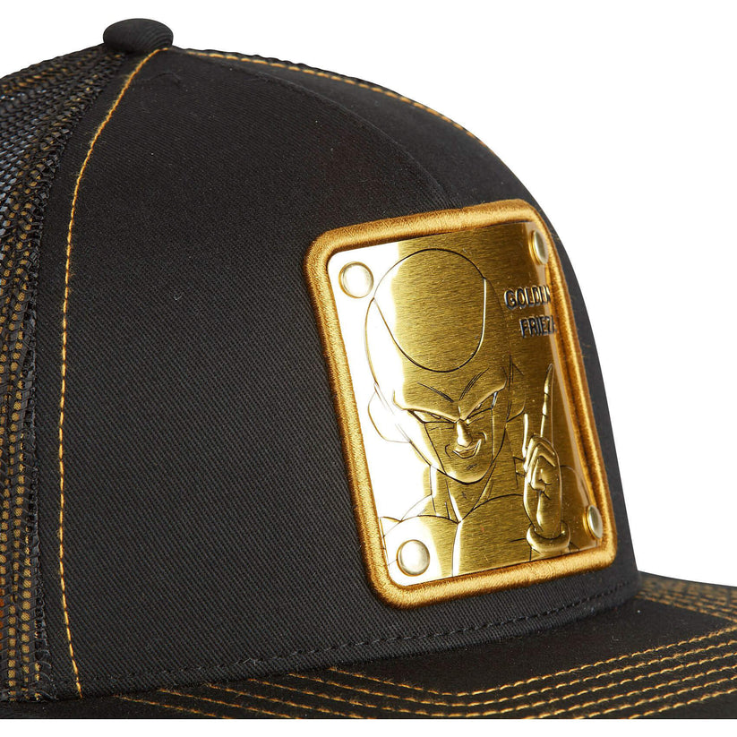Gorra CAPSLAB Dragon Ball menta Freezer Dorado Visera Plana