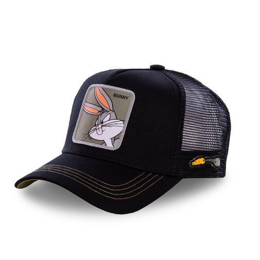 Gorra CAPSLAB Looney Tunes Bugs Bunny Negra