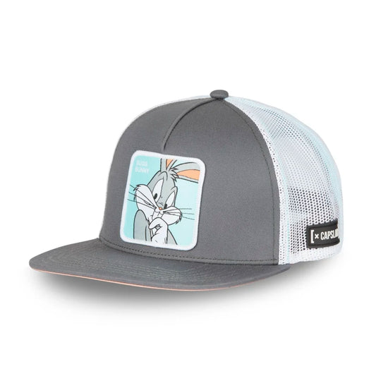 Gorra CAPSLAB Looney Tunes Bugs Bunny Pensando Visera Plana