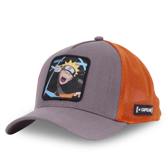 Gorra Gris CAPSLAB Naruto Uzumaki Rasengan