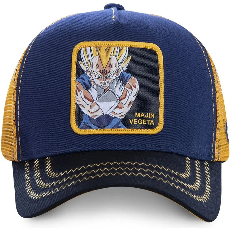 Gorra Azul CAPSLAB Dragon Ball Saiyajin Vegeta Infantil
